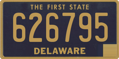 DE license plate 626795