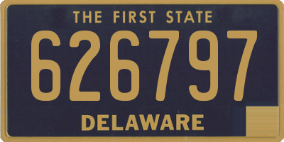 DE license plate 626797