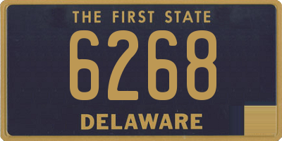DE license plate 6268