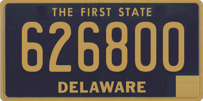 DE license plate 626800