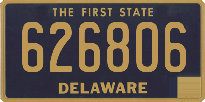 DE license plate 626806