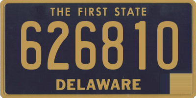 DE license plate 626810