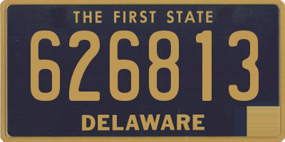 DE license plate 626813