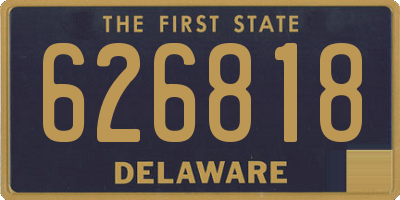 DE license plate 626818