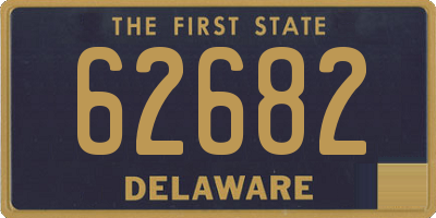 DE license plate 62682