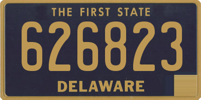DE license plate 626823