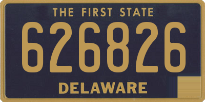 DE license plate 626826