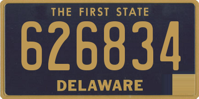 DE license plate 626834