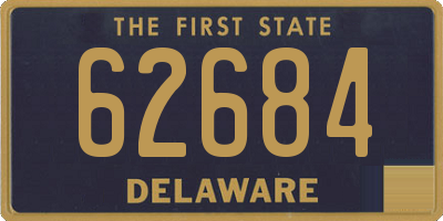 DE license plate 62684