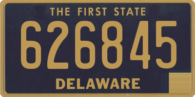 DE license plate 626845