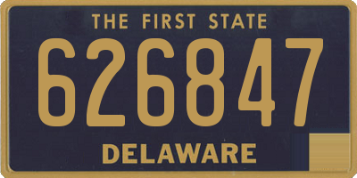 DE license plate 626847