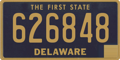 DE license plate 626848