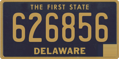 DE license plate 626856