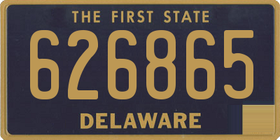 DE license plate 626865