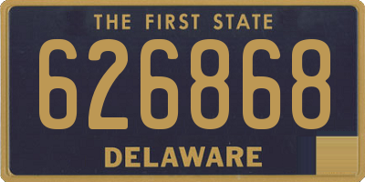 DE license plate 626868