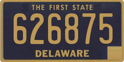 DE license plate 626875