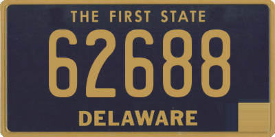 DE license plate 62688