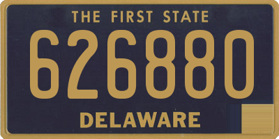 DE license plate 626880