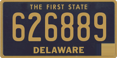 DE license plate 626889