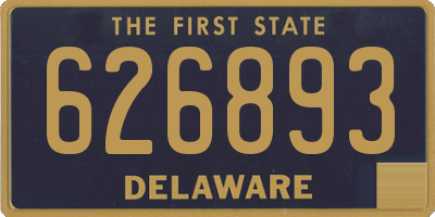 DE license plate 626893