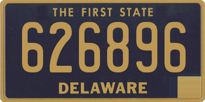 DE license plate 626896