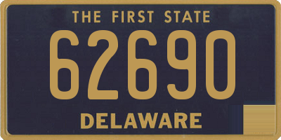 DE license plate 62690