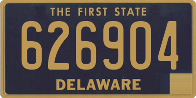DE license plate 626904