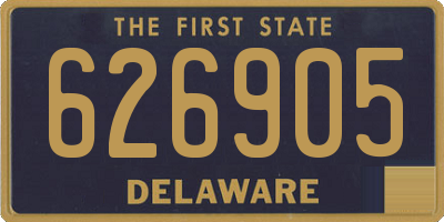 DE license plate 626905