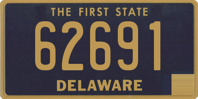 DE license plate 62691