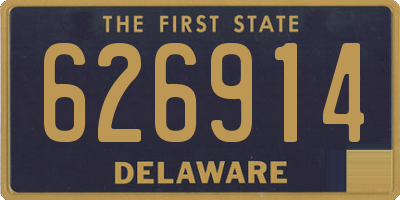 DE license plate 626914