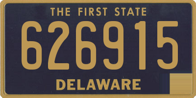 DE license plate 626915
