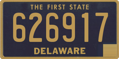 DE license plate 626917