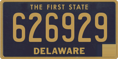 DE license plate 626929