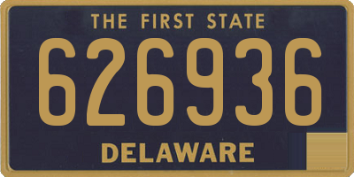 DE license plate 626936