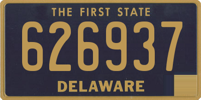DE license plate 626937