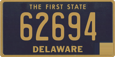 DE license plate 62694