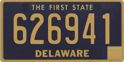 DE license plate 626941