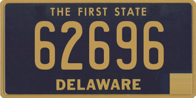 DE license plate 62696