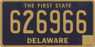DE license plate 626966