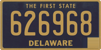 DE license plate 626968