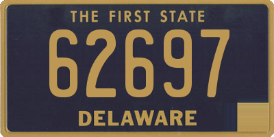 DE license plate 62697