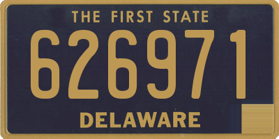 DE license plate 626971