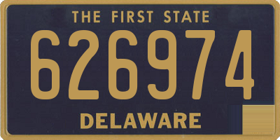 DE license plate 626974