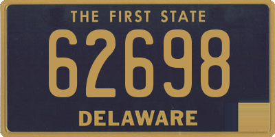 DE license plate 62698