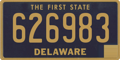 DE license plate 626983