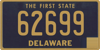 DE license plate 62699