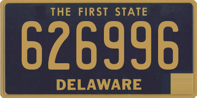 DE license plate 626996