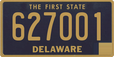 DE license plate 627001