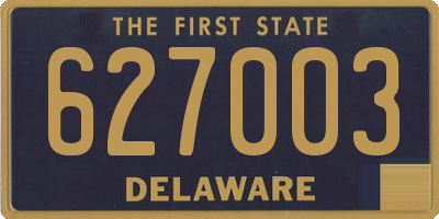 DE license plate 627003