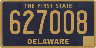 DE license plate 627008